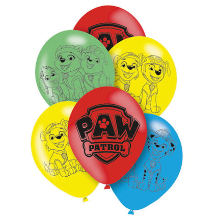 Feestbazaar Latex Ballonnen Paw Patrol (6st)