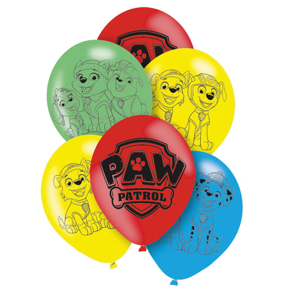 Feestbazaar Latex Ballonnen Paw Patrol (6st)