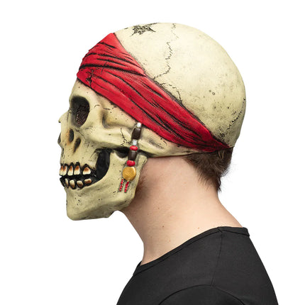 Feestbazaar Latex hoofdmasker Piraat Crinson