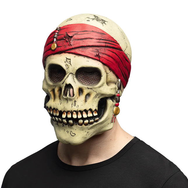 Feestbazaar Latex hoofdmasker Piraat Crinson