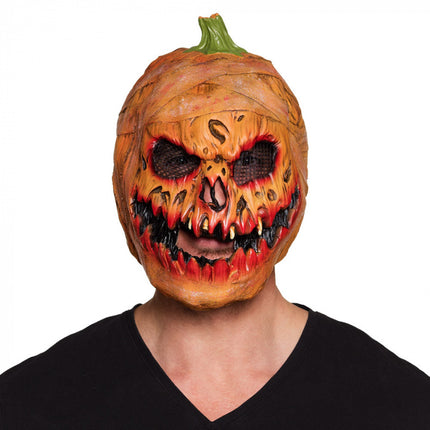 Feestbazaar Latex Masker Pompoen Halloween