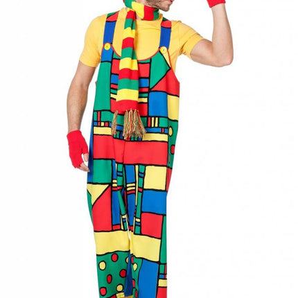 Feestbazaar Latzhose mondriaan man
