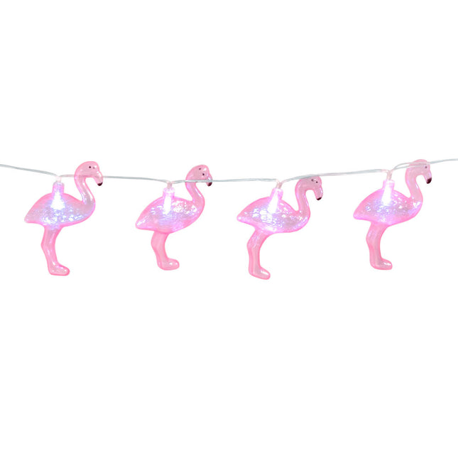 Feestbazaar Led-lichtslinger Flamingo (1,4m)