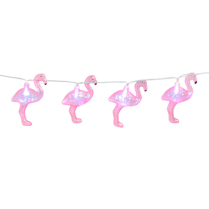 Feestbazaar Led-lichtslinger Flamingo (1,4m)