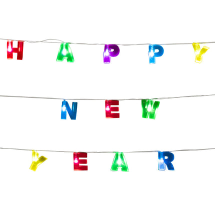 Feestbazaar Led-lichtslinger 'Happy New Year' (1,6m)