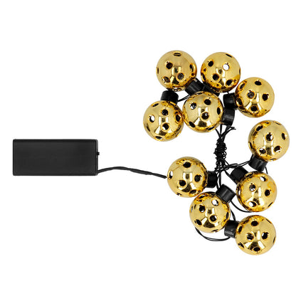 Feestbazaar Led-lichtsnoer Partybal Goud (140cm)