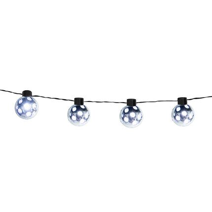 Feestbazaar Led-lichtsnoer Partybal Zilver (140cm)