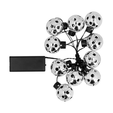 Feestbazaar Led-lichtsnoer Partybal Zilver (140cm)