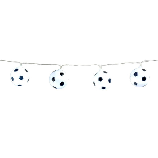 Feestbazaar Led-lichtsnoer Voetbal wit (140cm)