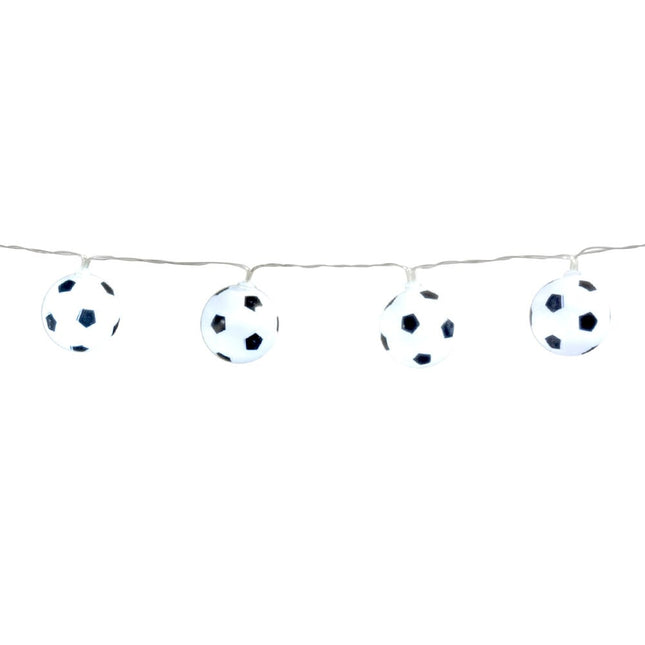 Feestbazaar Led-lichtsnoer Voetbal wit (140cm)
