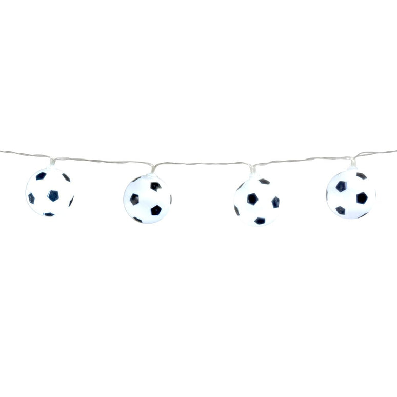 Feestbazaar Led-lichtsnoer Voetbal wit (140cm)