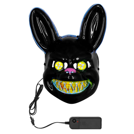 Feestbazaar LED masker Killer Rabbit