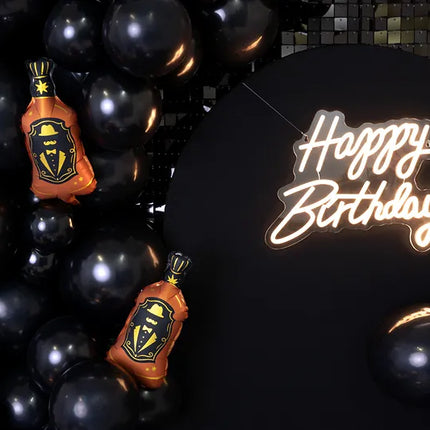 Feestbazaar LED Neon bord - Happy Birthday Wit (40x29,5cm)
