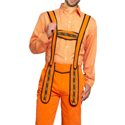 Feestbazaar Lederhose Johann Oranje Lang