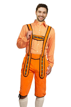 Feestbazaar Lederhose Johann Oranje Lang
