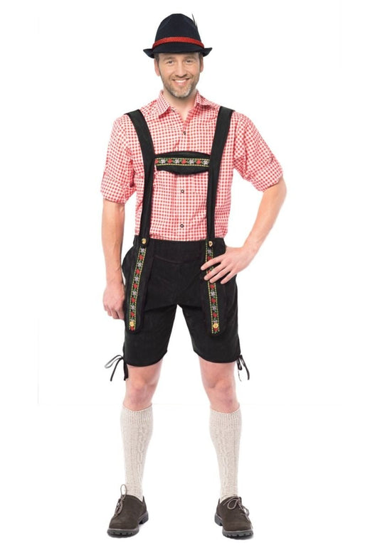Feestbazaar Lederhose Johann Zwart Kort