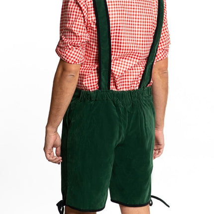 Feestbazaar Lederhose Kort Groen Markus