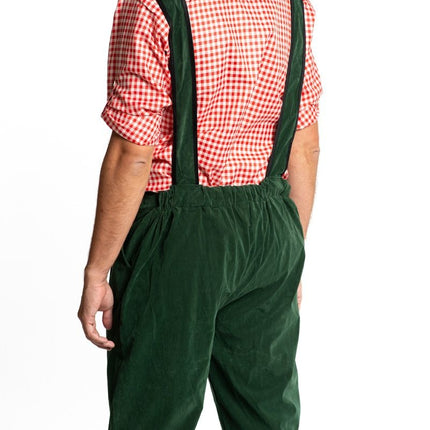 Feestbazaar Lederhose lang donkergroen Johann