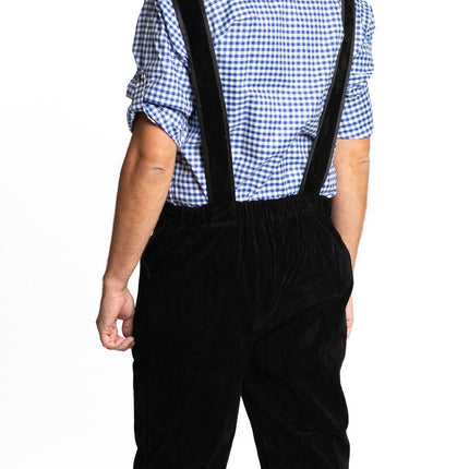 Feestbazaar Lederhose lang zwart Karl