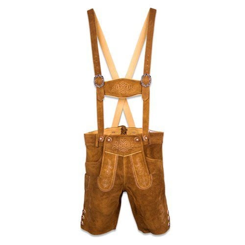 Feestbazaar Lederhose Lichtbruin Leo Luxe