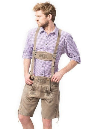 Feestbazaar Lederhose Vintage luxe kort