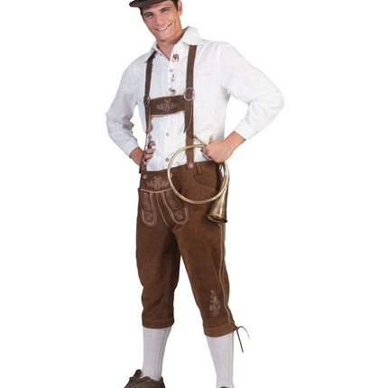 Feestbazaar Lederhosen Classic Chique Bruin