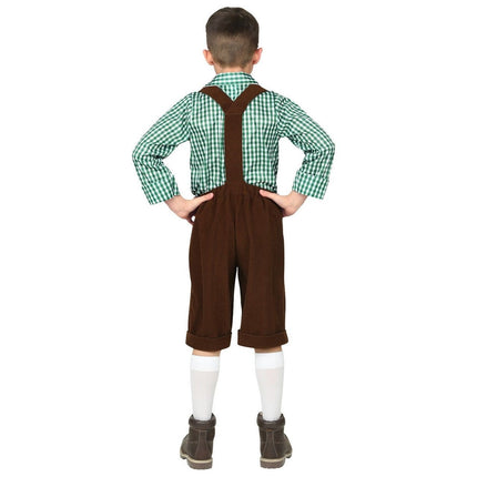 Feestbazaar Lederhosen met Blouse kostuum Kind