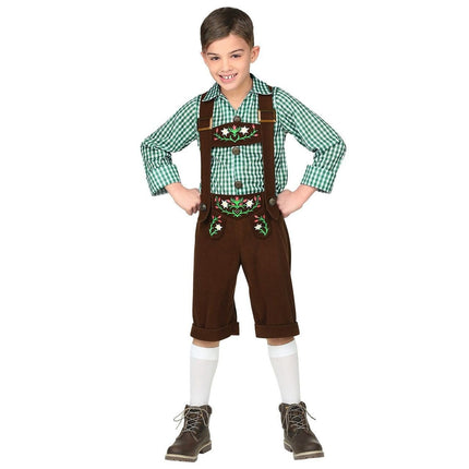 Feestbazaar Lederhosen met Blouse kostuum Kind