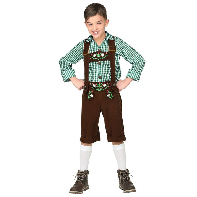 Feestbazaar Lederhosen met Blouse kostuum Kind