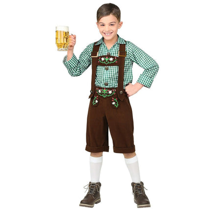 Feestbazaar Lederhosen met Blouse kostuum Kind