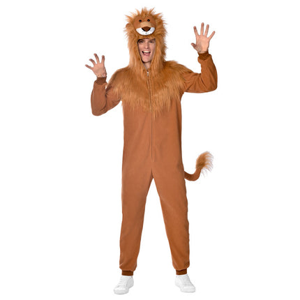 Feestbazaar Leeuw Onesie Plush Volwassenen