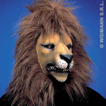 Feestbazaar Leeuwen masker met haar