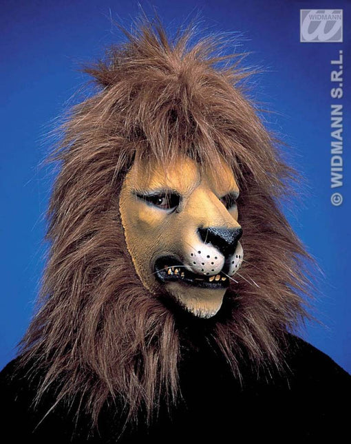 Feestbazaar Leeuwen masker met haar