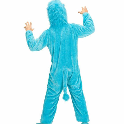 Feestbazaar Leeuwenpak blauw pluche