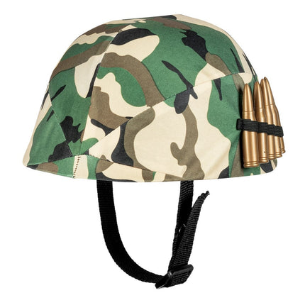 Feestbazaar Legerhelm Camouflage Kinderen