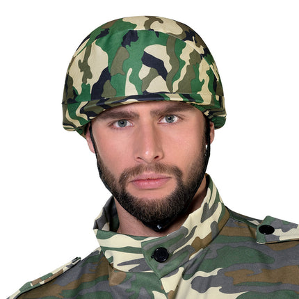 Feestbazaar Legerhelm Camouflage Volwassenen