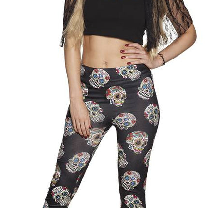 Feestbazaar Legging Day of the dead