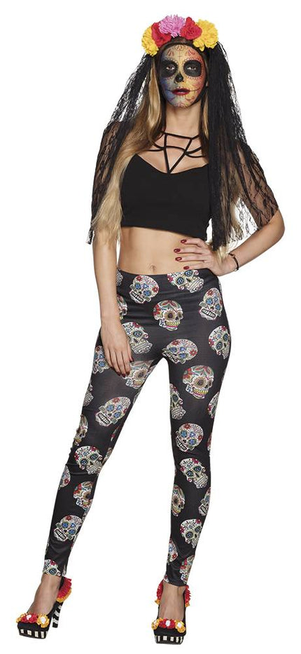 Feestbazaar Legging Day of the dead