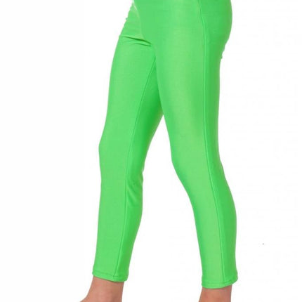 Feestbazaar Legging kind neon groen