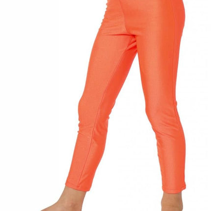 Feestbazaar Legging kind neon oranje