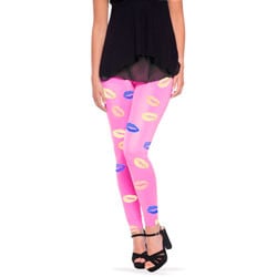 Feestbazaar Legging Lippen Pink