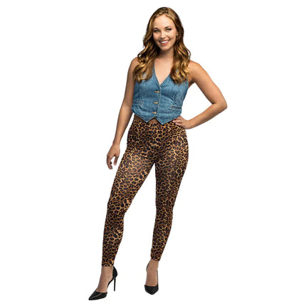 Feestbazaar Legging Luipaard