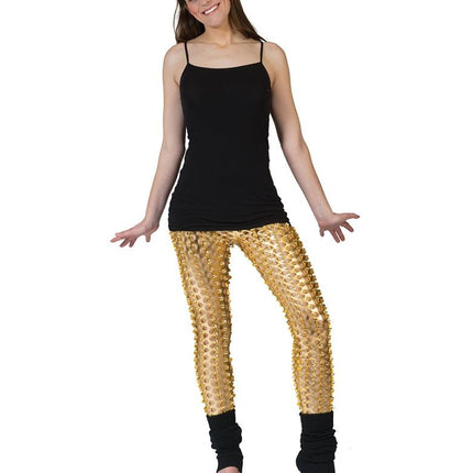 Feestbazaar Legging Met Gaten Goud