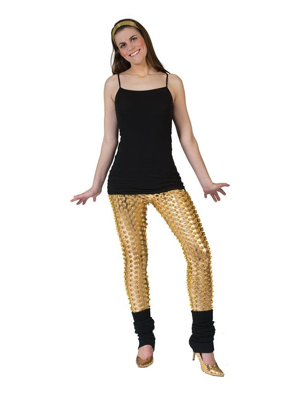 Feestbazaar Legging Met Gaten Goud