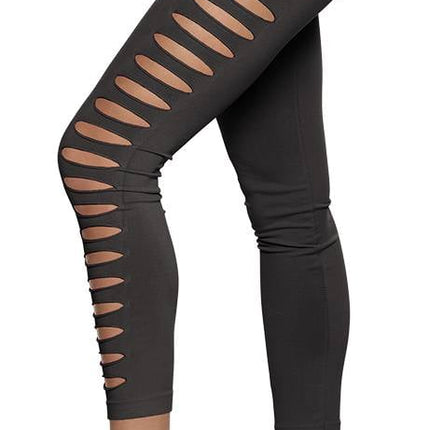 Feestbazaar Legging Met Gaten Zwart