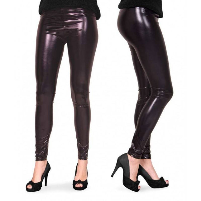 Feestbazaar Legging metallic zwart