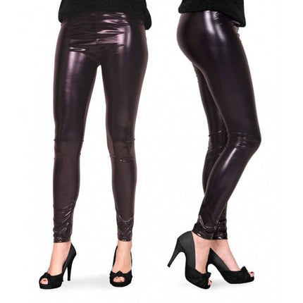 Feestbazaar Legging metallic zwart
