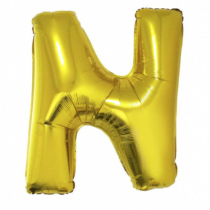 Feestbazaar Letter ballon goud 'N' groot