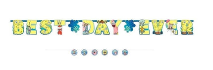 Feestbazaar Letterbanner 'Best Day Ever' Spongebob
