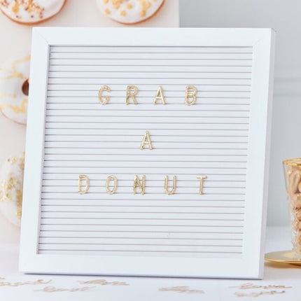 Feestbazaar Letterbord Met Gouden Letters